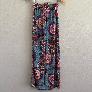 Katydid Printed Wide‎ Leg Pants Size Small EUC